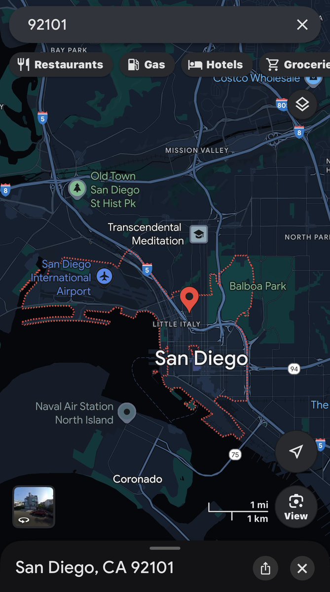 I wonder if Treasury intended to include the entirety of Downtown San Diego. 92101 is listed as one of the included zip codes.
