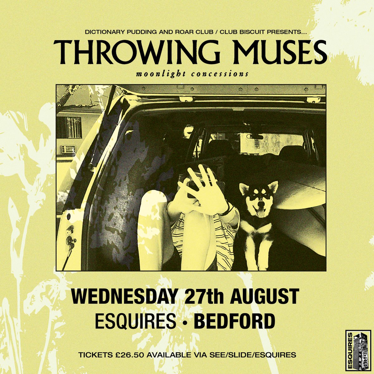 Been sitting on this for a few months now. Throwing Muses at <a href="/BedfordEsquires/">Bedford Esquires</a> !!! Over 50% of tickets snapped up already...