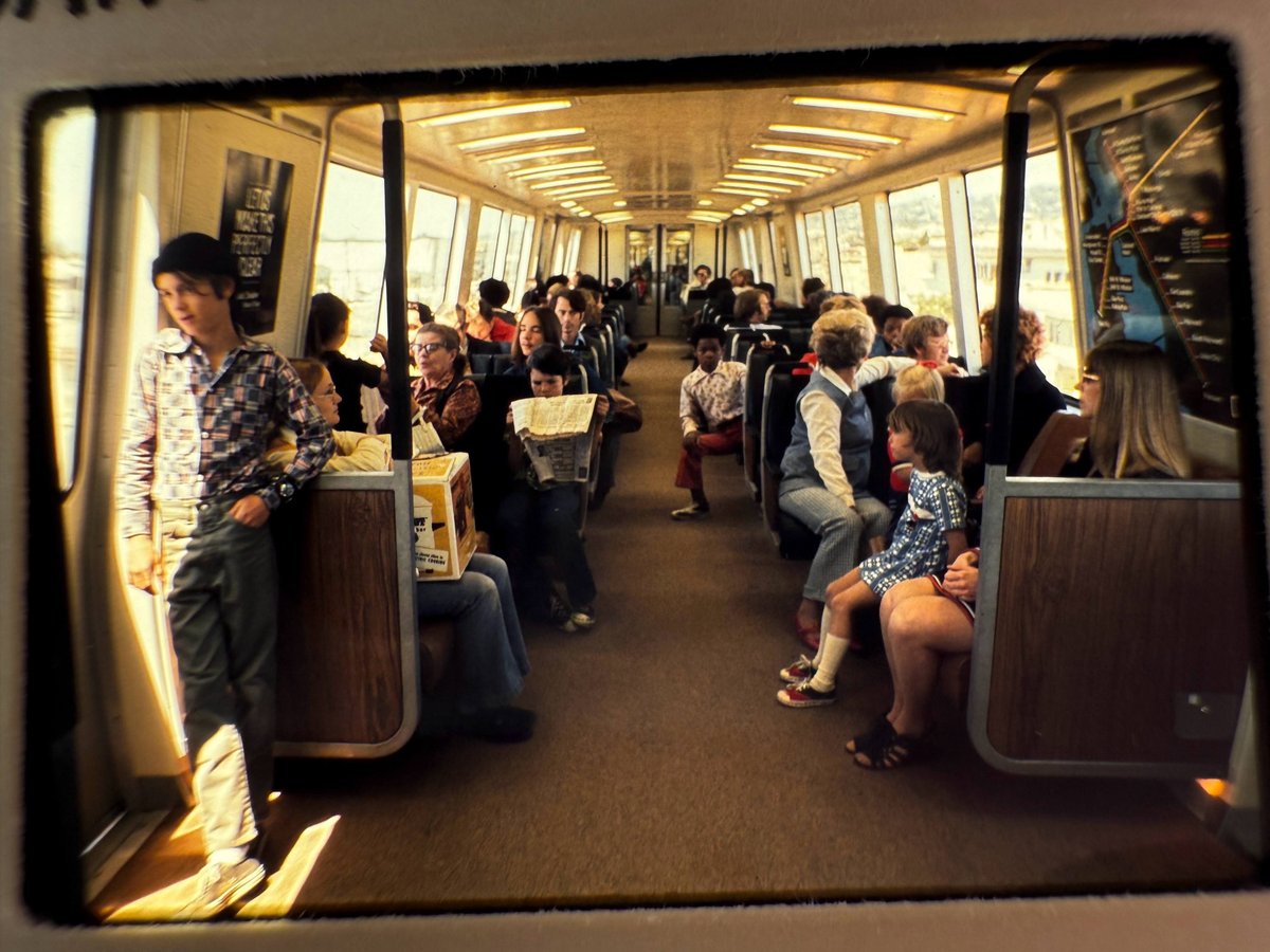 BART (@sfbart) on Twitter photo Our pals at <a href="/wmata/">Metro Forward</a> just came across some photos from a trip their staff took to check out BART back in 1973.
They captured some truly amazing vibes on-board our young system.
Check them out!
Thread 👇#throwbackthursday Our pals at <a href="/wmata/">Metro Forward</a> just came across some photos from a trip their staff took to check out BART back in 1973.
They captured some truly amazing vibes on-board our young system.
Check them out!
Thread 👇#throwbackthursday