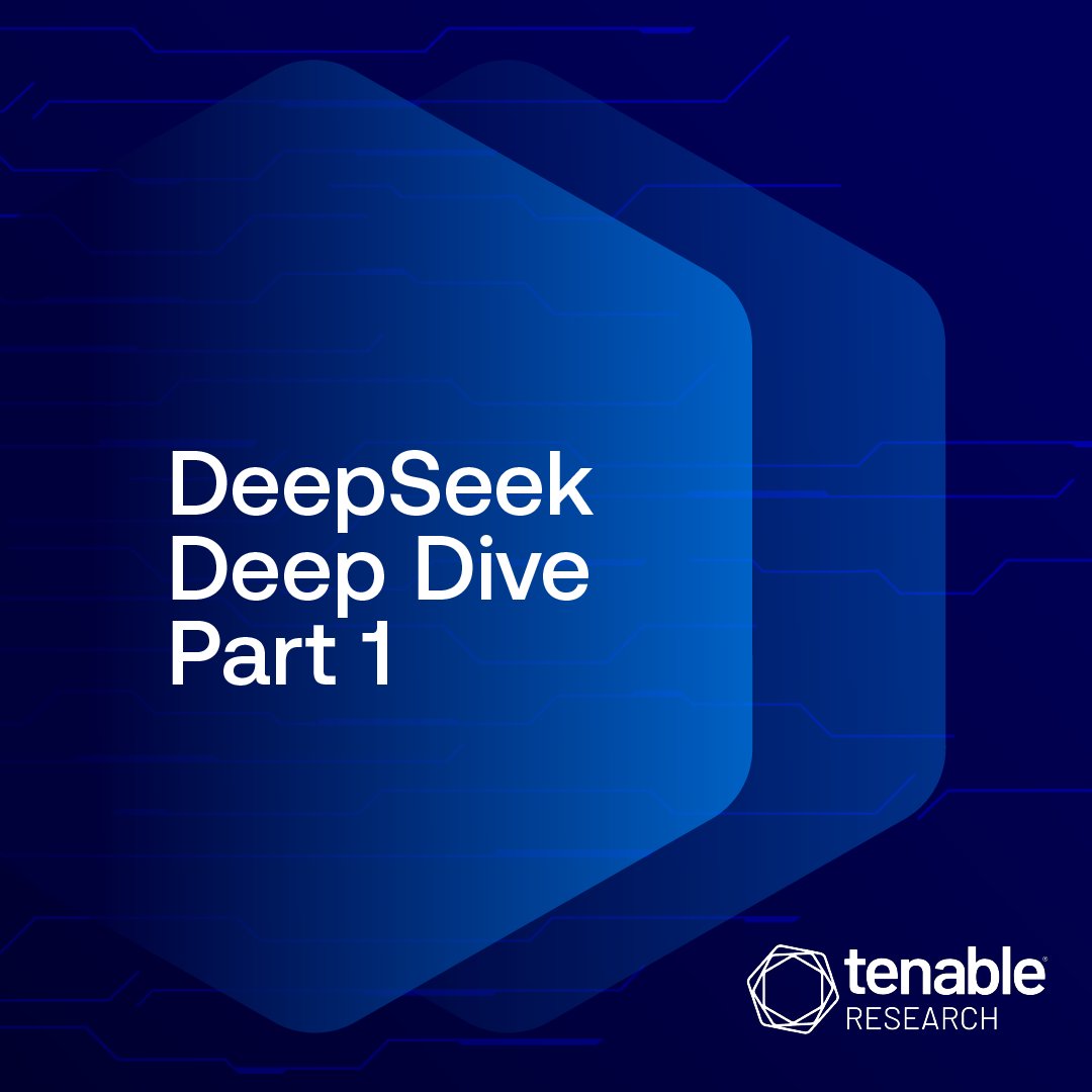 TenableSecurity's tweet image. #TenableResearch is conducting ongoing analysis of #GenAI as we seek to better understand various LLMs, including #DeepSeek. 

🔗 Explore how DeepSeek responds to requests to generate malware: spr.ly/60170rogf

🔎: Staff Research Engineer Nicholas Miles