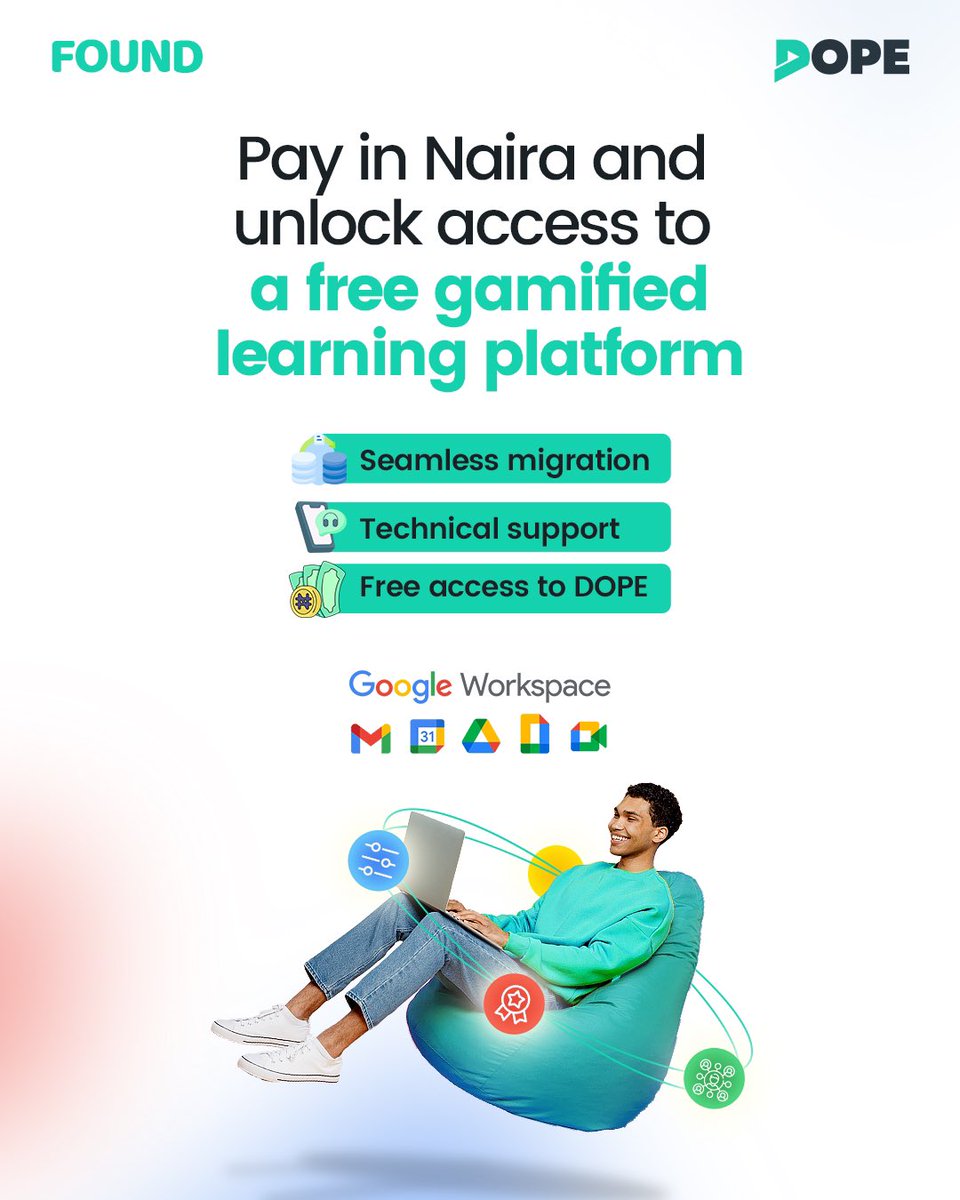 FoundNg's tweet photo. Learning shouldn’t be a chore. We’ve created a FREE, game-based platform to make skill development fun and effective.

Click now to start learning: https://t.co/3HtQ8YgRzp
.
.
.
#FOUNDAfrica
#DOPE #GamifiedLearning
 #AI #GoogleWorkspace #PayinNaira #EdTech #explorepage #fyp https://t.co/2VjOgRcb2K