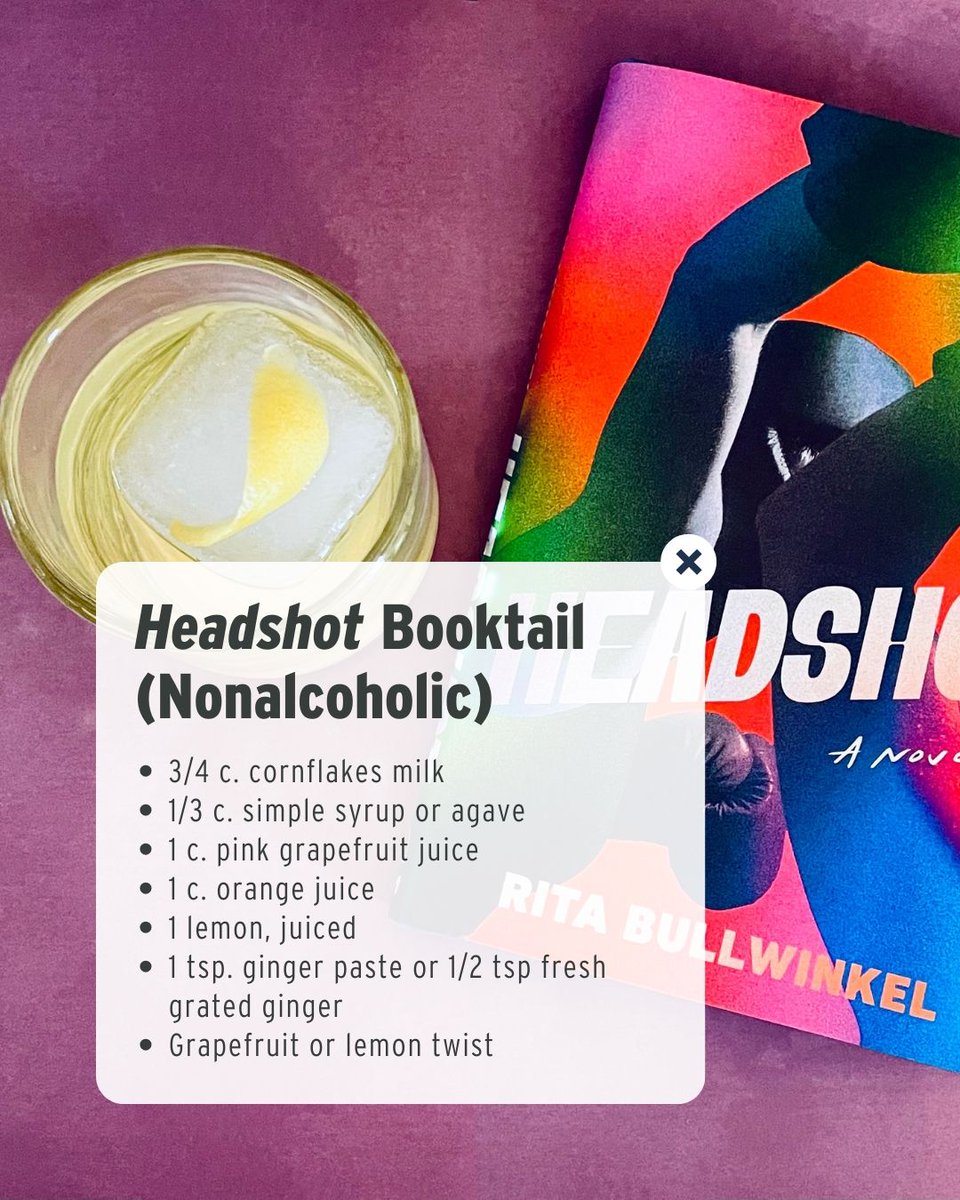Alta Journal (@altajournal) on Twitter photo Lindsay Merbaum has crafted a nonalcoholic "booktail" inspired by Headshot, <a href="/RitaBullwinkel/">Rita Bullwinkel</a>’s novel and the California Book Club’s March selection.
Make and sip while you read! bit.ly/43LYr06
#CaliforniaBookClub #HeadshotNovel #Booktails Lindsay Merbaum has crafted a nonalcoholic "booktail" inspired by Headshot, <a href="/RitaBullwinkel/">Rita Bullwinkel</a>’s novel and the California Book Club’s March selection.
Make and sip while you read! bit.ly/43LYr06
#CaliforniaBookClub #HeadshotNovel #Booktails