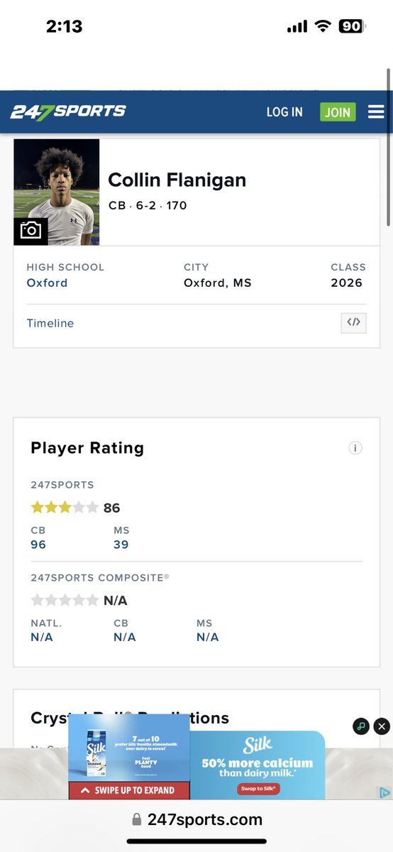Collin “Snipa” Flanigan (@thecflan2x) on Twitter photo Beyond Blessed to be ranked a 3 star <a href="/JaredERedding/">Jared Redding</a> <a href="/Rebels247/">David Johnson</a> <a href="/moore_chris93/">CoachCMoore</a> <a href="/chriscutcliffe/">Chris Cutcliffe</a> <a href="/recruitchargers/">Oxford FB Recruits</a> <a href="/CoachFlanigan/">Coach Wes Flanigan</a> <a href="/zo_zilly01/">Coach Zo</a> <a href="/BHoward_11/">Brandon Howard</a> Beyond Blessed to be ranked a 3 star <a href="/JaredERedding/">Jared Redding</a> <a href="/Rebels247/">David Johnson</a> <a href="/moore_chris93/">CoachCMoore</a> <a href="/chriscutcliffe/">Chris Cutcliffe</a> <a href="/recruitchargers/">Oxford FB Recruits</a> <a href="/CoachFlanigan/">Coach Wes Flanigan</a> <a href="/zo_zilly01/">Coach Zo</a> <a href="/BHoward_11/">Brandon Howard</a>