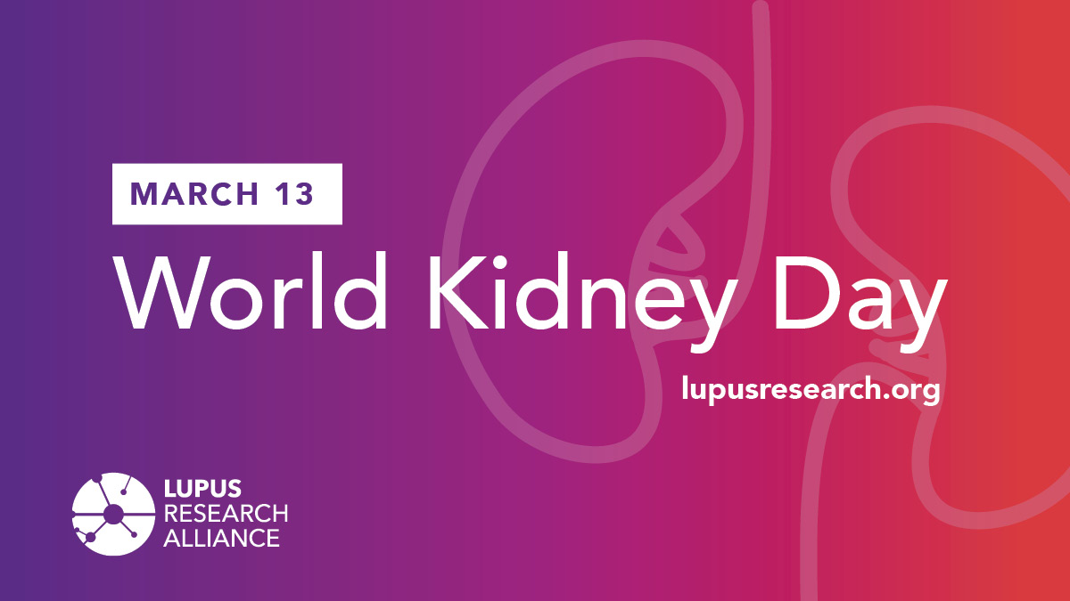 🌎💜 Today on #WorldKidneyDay, we shine a light on #LupusNephritis—a serious complication of lupus that affects the kidneys. 

🔍 Early detection is key! The symptoms often go unnoticed, so it's important to be aware and talk to your doctor if you have lupus and experience any