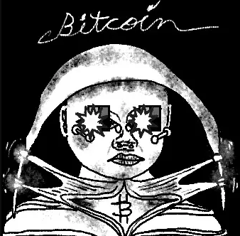 nikitottti's tweet image. Check out my #NewProfilePic—loving this Black Eyes OMB piece with its bold vibe and that striking book-and-Bitcoin twist! What do you think?