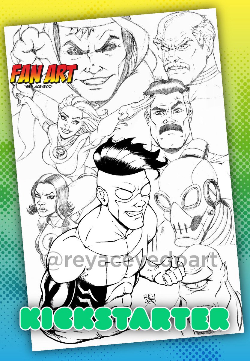 FUNDED with 8 days left to back my kickstarter “FAN ART”. This is one of the pages you’ll see in the book.
kickstarter.com/projects/70389…
#fanart #invincible #atomeve #omniman #robot #kickstarter #allenthealien #conquest #duplikate #sketches #imagecomics #artbook #sequids #reyacevedoart