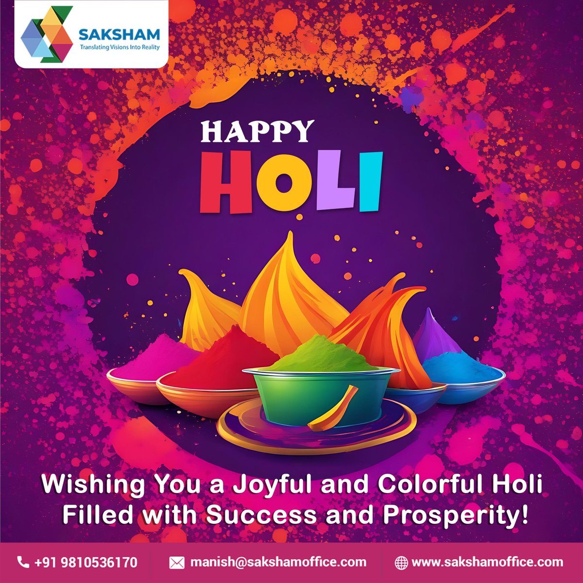 sakshamautomtns's tweet image. May this festival of colors bring balance, joy, and positivity to your life. Wishing you a Holi filled with happiness, success, and harmony!

#HappyHoli
#ColorfulLearning
#FestivalOfColors
#HoliHappiness #HoliCelebrations