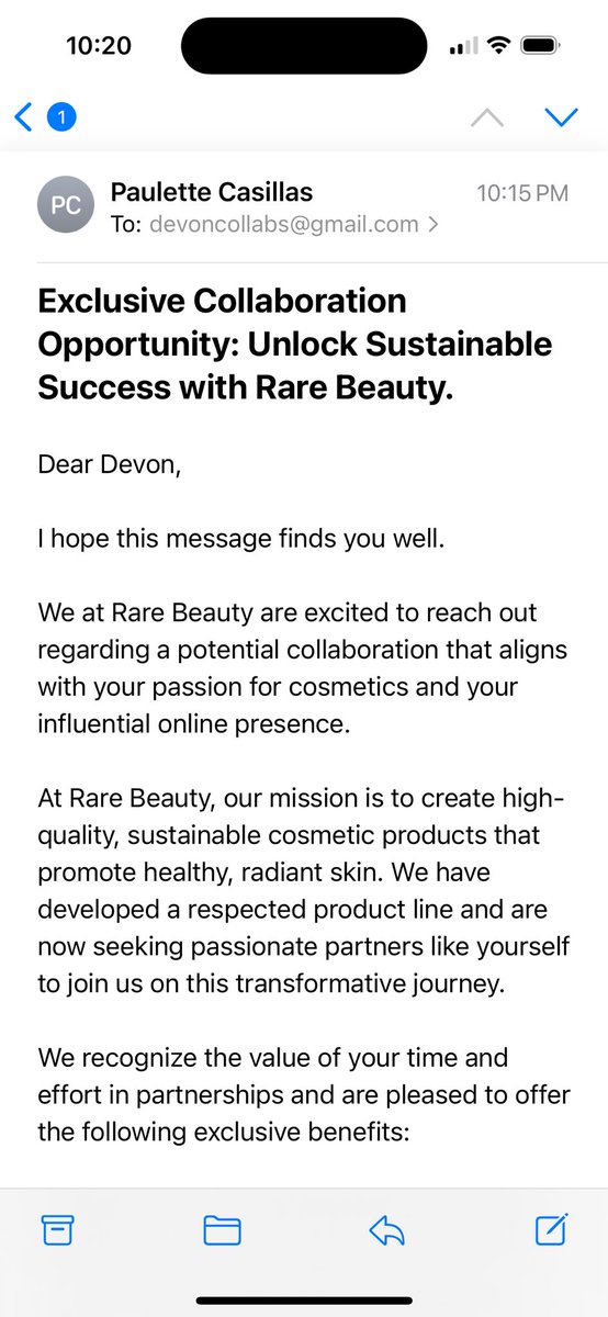 devoncreatesugc's tweet image. I experienced my 1st inbound scam in November, so the 1st thing I do is always check the email.

New UGC Creators: don’t skip this step!

⬇️ Scam inbound example copied straight out of Chat GPT.

#ugc #ugccommunity #ugcscam