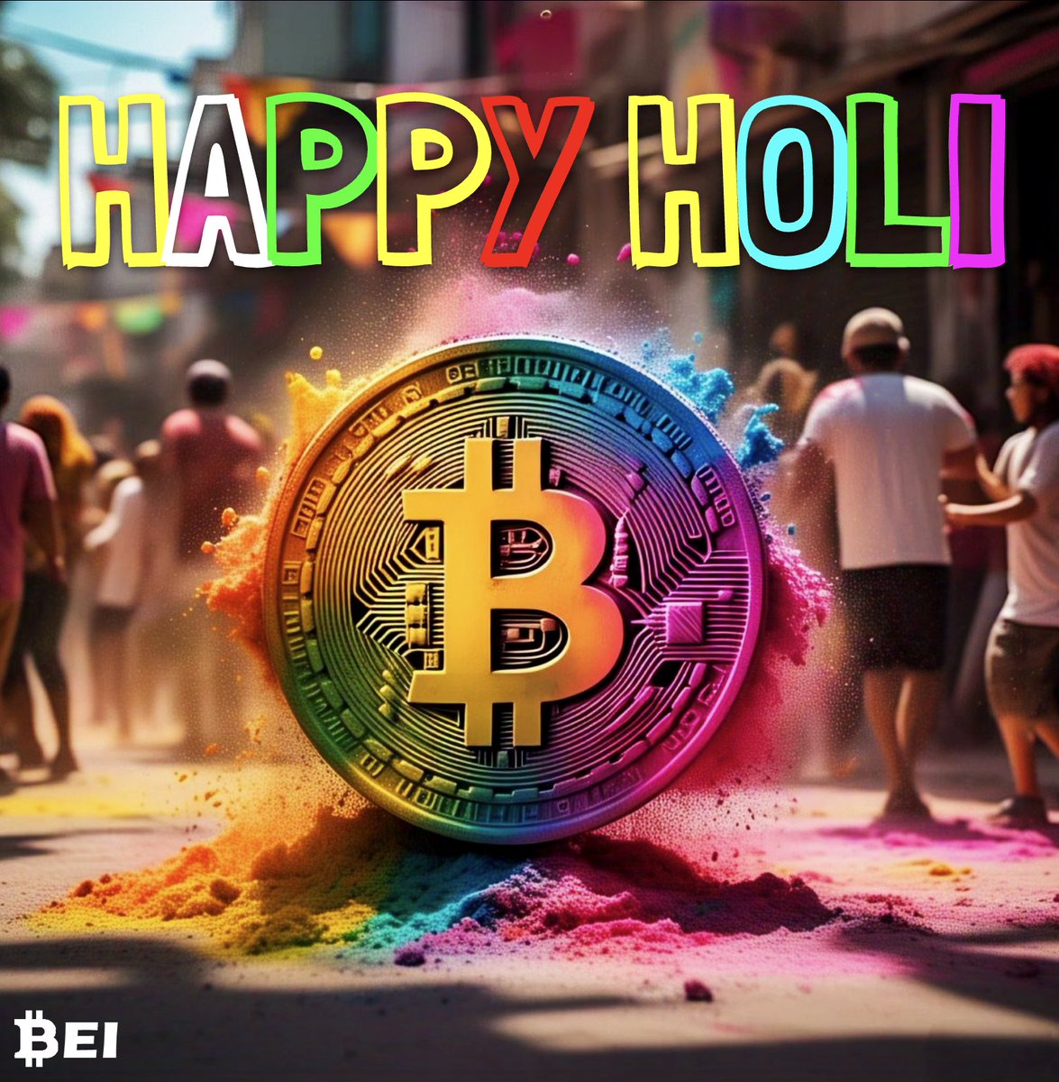 Btcexpertindia's tweet photo. Happy Holi ! 🌸🎨

May your life be as colorful as Holi and as bright as Bitcoin’s future ! 💰🚀

Wishing you joy, prosperity, and a crypto-filled year ahead ! Hodl, celebrate, and spread the colors of happiness !

Best Wishes from Pankaj @pankjtanwar  &amp; Team BEI 
🎉🔥#HappyHoli https://t.co/1Lc9OYQqHf