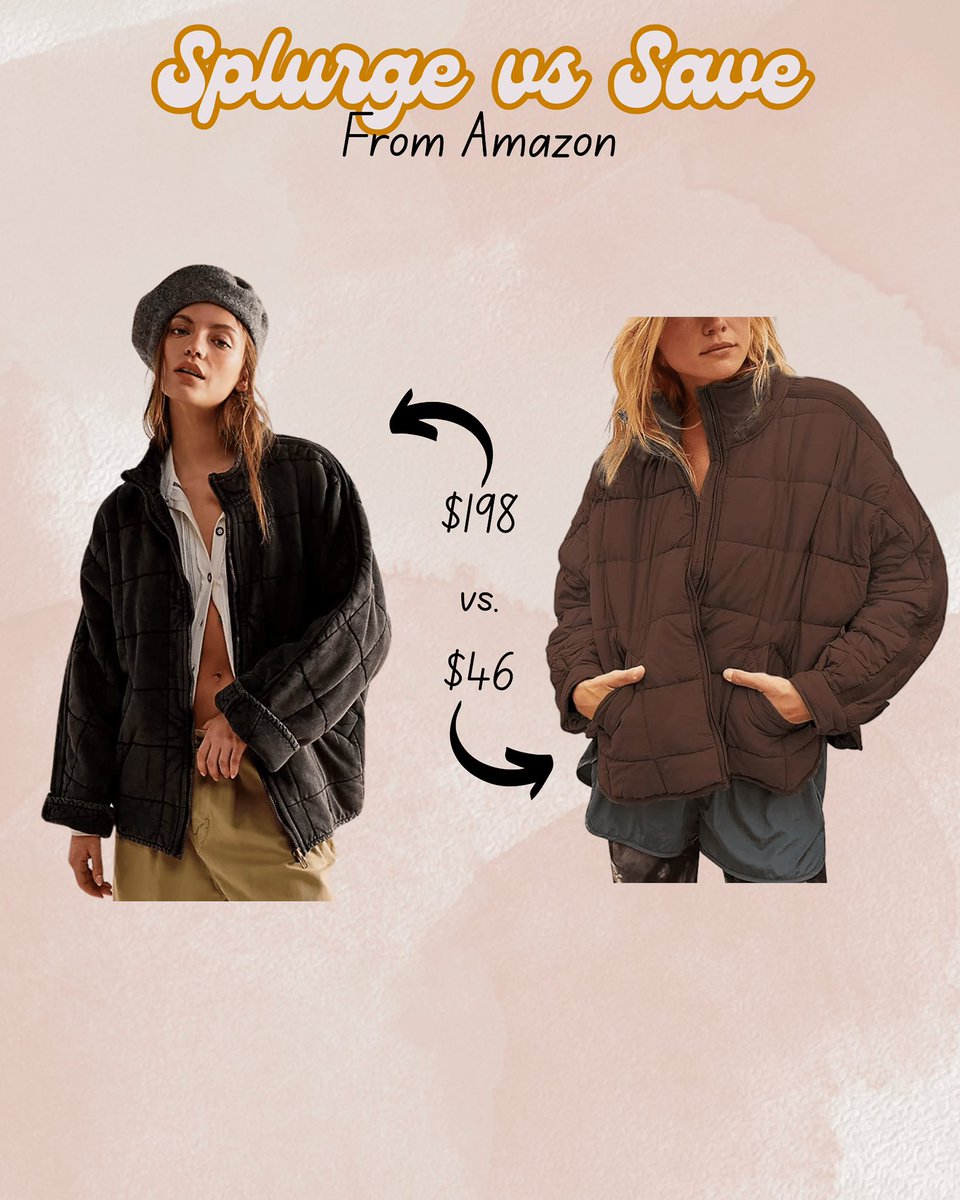 Kayla_weatherby's tweet image. Where are all my dupe lovers at?  Amazon has so many good and affordable dupes for higher end items.  Check out this jacket from Free People, and the more affordable option from Amazon. 
#Amazondupes #Springfinds

liketk.it/58a6Z