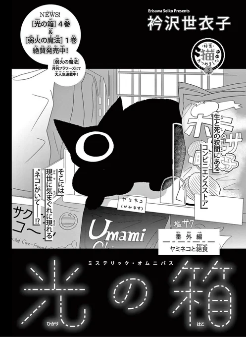 増刊フラワーズ春号、本日発売!
【特集】猫あつめました🐾
「光の箱」番外編「ヤミネコと給食」掲載しています 