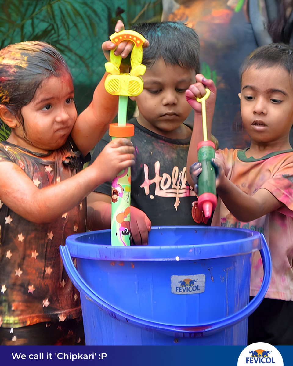 Bachon ki toli ab sirf khelegi phoolon wali Holi :p

#Holi #FevicolKaJod #MazbootJod