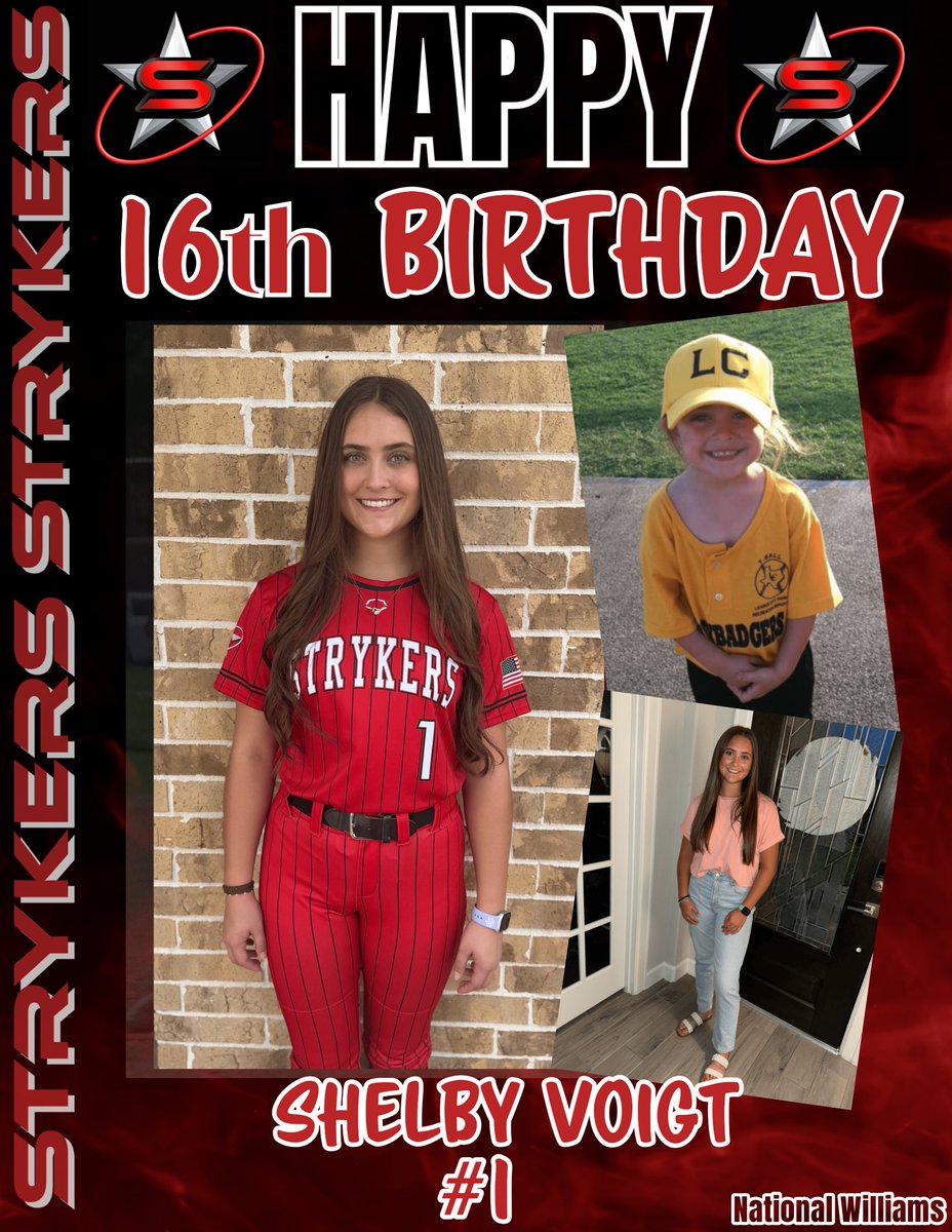 Happy birthday <a href="/ShelbyVoigt1/">Shelby Voigt</a> hope it’s a great one!! <a href="/NationalEsparza/">Strykers National Esparza 🚂</a>