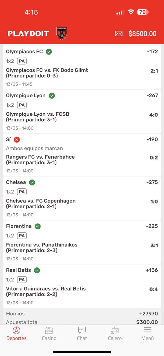 Me gusta esto de la apostada