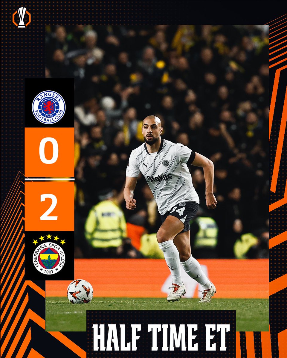 İlk Uzatma Sonucu: Rangers 0-2 Fenerbahçe