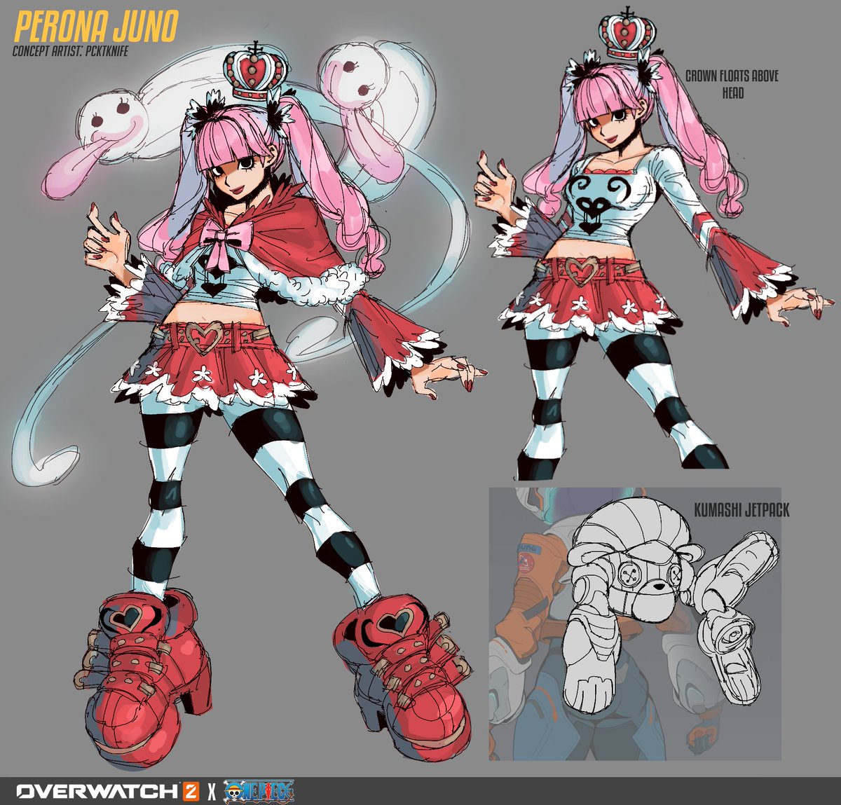 i know i JUST did a skin concept but here's another theyre just so fun to do I cant help myself... #overwatch #onepiece #juno