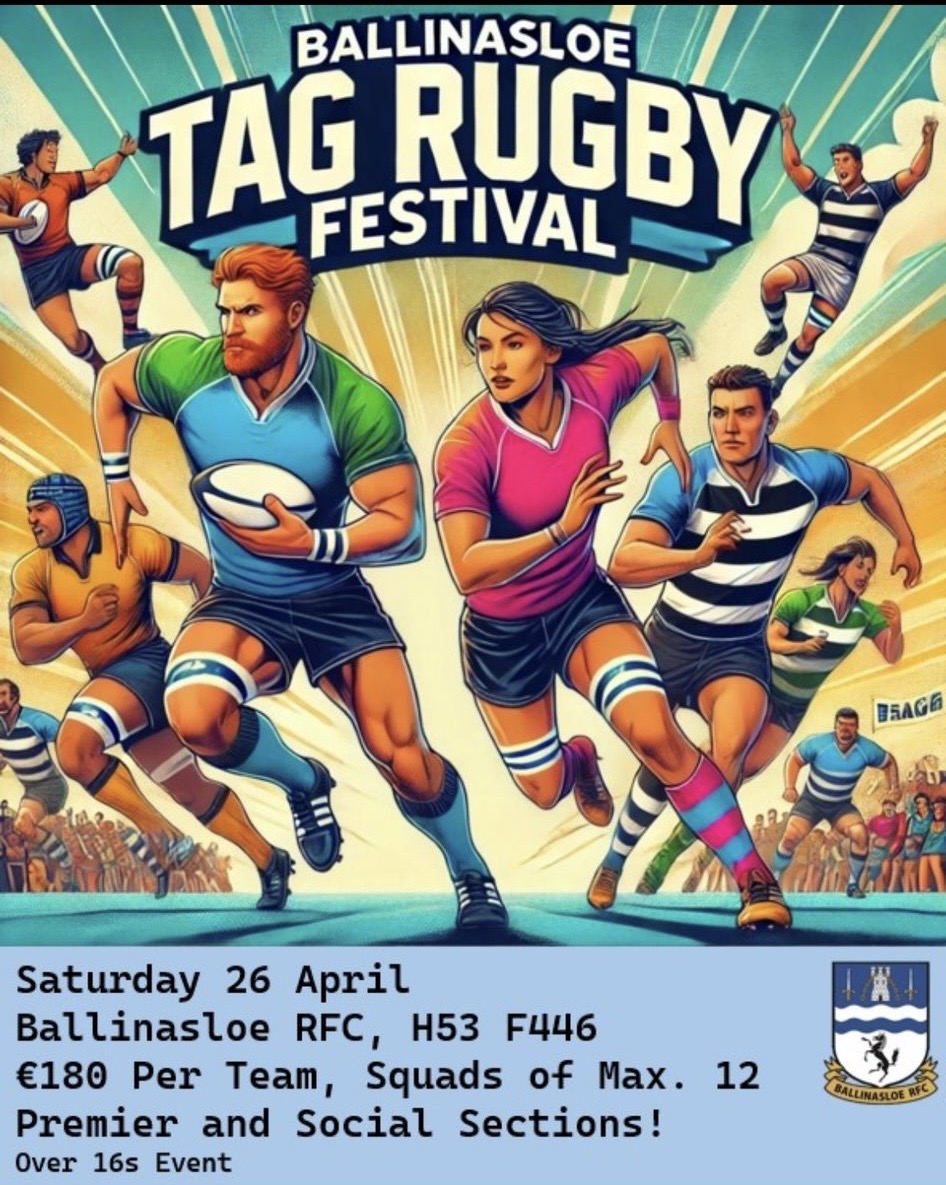 Tag festival
Get your tickets here: member.clubspot.app/club/ballinasl…