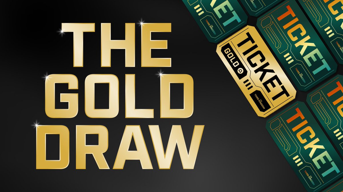 Not sure what to do with your gold? 💰

Spend The Third Kingdom gold on raffle tickets for a shot at exclusive rewards:
 🎟 General ticket: Enter to win 1 of 10 Buzzies
 🎫 Golden ticket: Chance to win the FLUF World golden necklace

Get your tickets now: thetradeverse.xyz/en/mint/ttk-go…