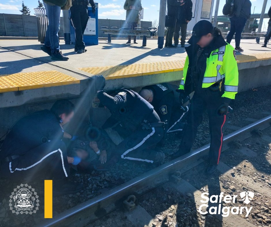 Calgary Police (@calgarypolice) on Twitter photo ⚫ SAFER CALGARY ⚫
Our officers joined <a href="/cityofcalgary/">City of Calgary</a> Transit Safety officers for underground patrols for reports of encampments and damage to infrastructure in underground tunnels. This particular day was all clear. However, as officers attended a nearby station, they rescued ⚫ SAFER CALGARY ⚫
Our officers joined <a href="/cityofcalgary/">City of Calgary</a> Transit Safety officers for underground patrols for reports of encampments and damage to infrastructure in underground tunnels. This particular day was all clear. However, as officers attended a nearby station, they rescued