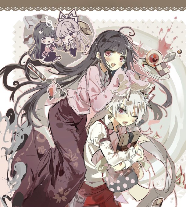 N*i様 未開封　藤原妹紅　蓬莱山輝夜　バスタオル　タペストリー Amazon.co.jp: 東方プロジェクト B2タペストリー 53 藤原妹紅