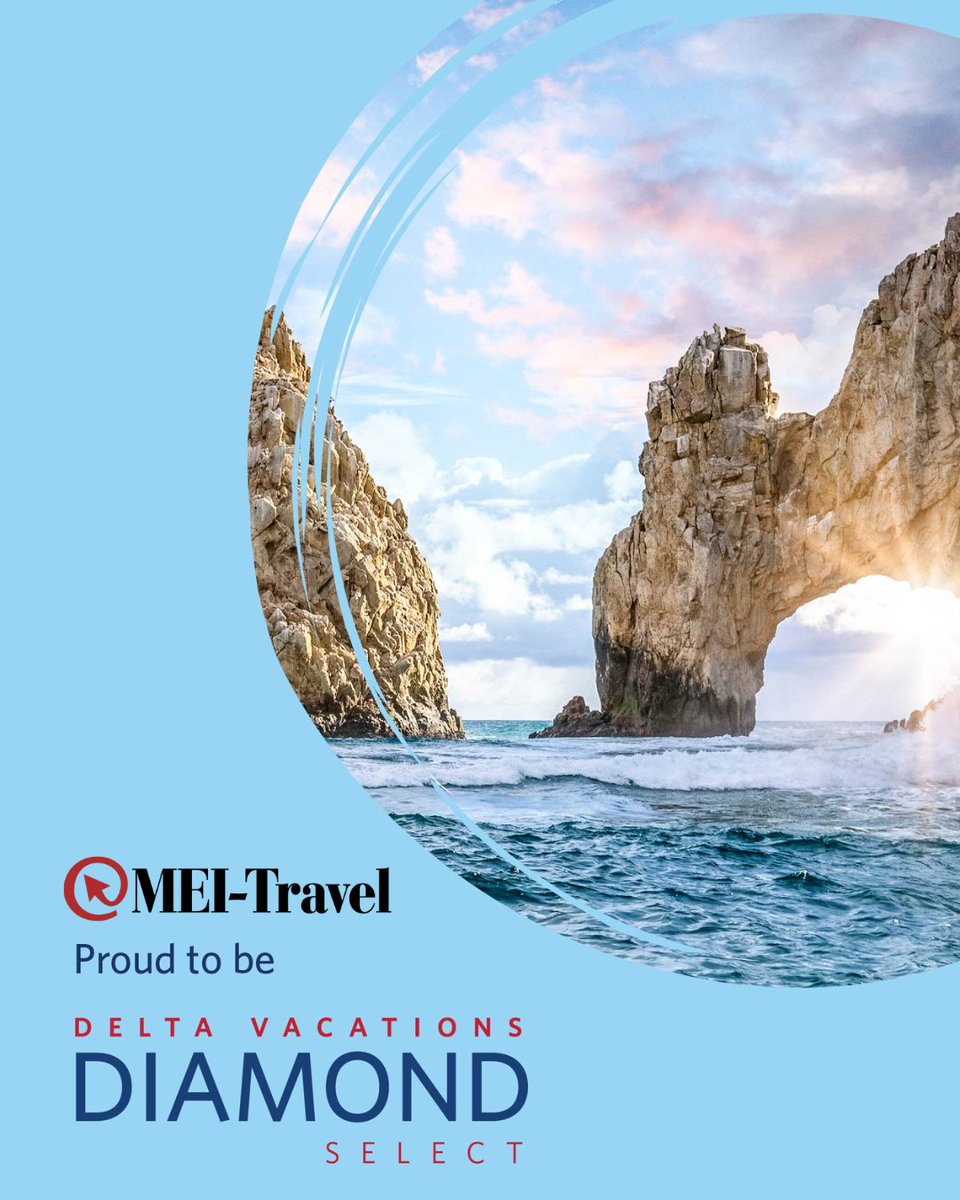 We are thrilled to share that MEI-Travel has been recognized as a Delta Vacations Diamond Select agency. 
We take great pride in this accomplishment, enabling us to craft extraordinary travel experiences for you, our valued clients! #DeltaVacations #MEITravel