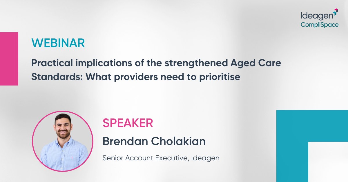 Today is the day! Are you ready for the strengthened Aged Care Quality Standards? ⚖️💻

Join us for our FREE webinar taking place today at 12:00pm AEDT. This is your last chance to gain valuable insights and strategies for navigating compliance challenges and delivering