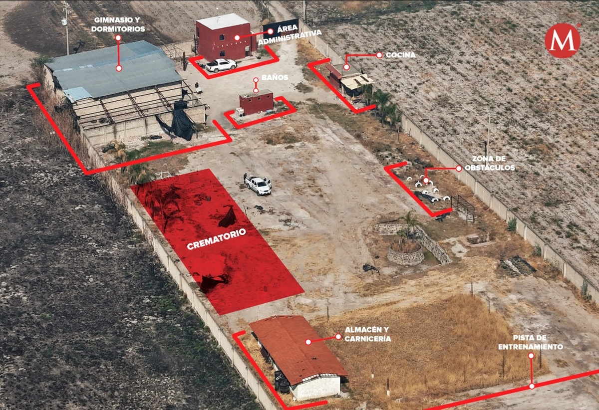Milenio's tweet photo. A este lugar, donde el humo de la leña se mezclaba con el olor a carne humana quemada, le llamaban ‘La Escuelita’, porque dentro de sus paredes se formaban a sangre y fuego los próximos soldados del narco, muchos reclutados con engaños. Aprendían manejo de armas, técnicas de combate y fabricación de explosivos, pero también desmembrar y desaparecer restos humanos.
📸 Especial

https://t.co/aUn7HCr1d8