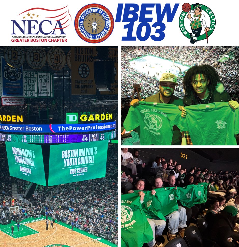 Lou Antonellis (@lantonellis103) on Twitter photo ✨<a href="/IBEW103/">Local 103 IBEW</a> & <a href="/necaboston/">NECA Boston</a> proudly support <a href="/MayorWu/">Mayor Michelle Wu 吳弭</a>’s Youth Council! ✨
We were thrilled to welcome these inspiring young leaders to the <a href="/celtics/">Boston Celtics</a> 🏀☘️ #KidsCorner this week! The Mayor’s Youth Council empowers Boston Public Schools students by amplifying their voices, fostering ✨<a href="/IBEW103/">Local 103 IBEW</a> & <a href="/necaboston/">NECA Boston</a> proudly support <a href="/MayorWu/">Mayor Michelle Wu 吳弭</a>’s Youth Council! ✨
We were thrilled to welcome these inspiring young leaders to the <a href="/celtics/">Boston Celtics</a> 🏀☘️ #KidsCorner this week! The Mayor’s Youth Council empowers Boston Public Schools students by amplifying their voices, fostering