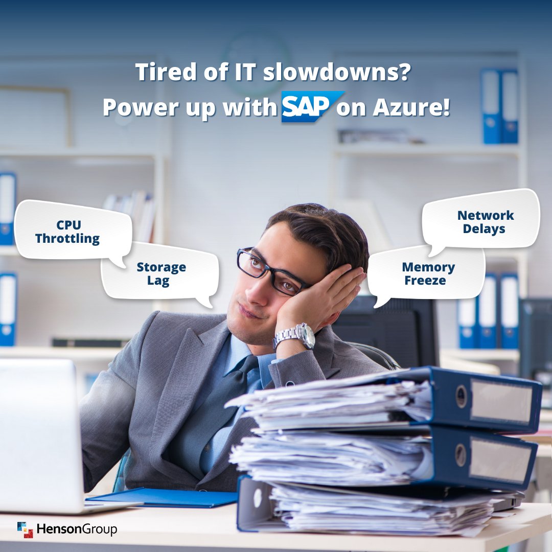 HensonGroupInc's tweet image. Tired of IT slowdowns?
Power up your business with SAP on Azure:
✅ Scalable resources
✅ High-performance storage
✅ Large memory capacities
✅ Low-latency networking
No more downtime — just results! 🚀
#SAPonAzure #CloudSolutions #Azure #HensonGroup #Microsoft