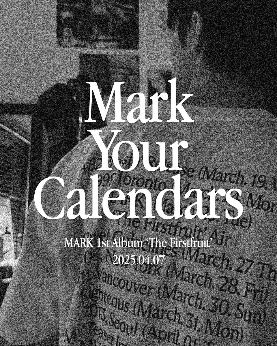 8266zip's tweet image. MARK 【The Firstfruit - The 1st Album】 
➫ 2025.04.07 6PM (KST)

#MARK #마크 
#TheFirstfruit #MARK_TheFirstfruit