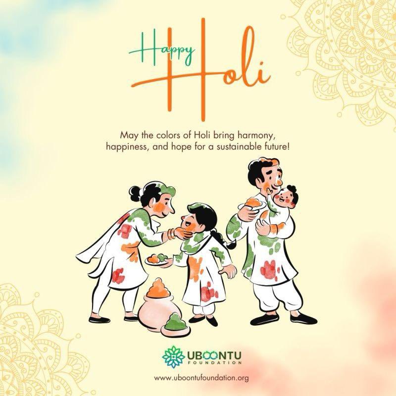 Wishing you a joyful and vibrant Holi filled with colors of happiness, love, and prosperity. May this festival bring new energy, positivity, and success in all that you do.

*Happy Holi!*