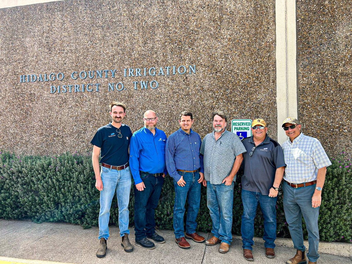 Senior leaders from Rubicon Water visited the Lower Rio Grande Valley, touring irrigation sites &amp; meeting Hidalgo County Irrigation District No. 2. 
We value strong customer relationships to drive innovation &amp; success. #WaterManagement