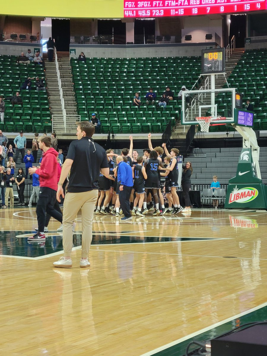 FINAL

Tri-Unity Christian: 67
Crystal Falls Forest Park: 46

Osbun: 16pts
Lokiden: 13pts

We'll be back at the Breslin LIVE Saturday morning at 9:30am for championship game coverage!