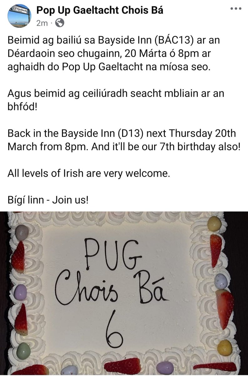 Pop Up Gaeltacht Chois Bá tweet media