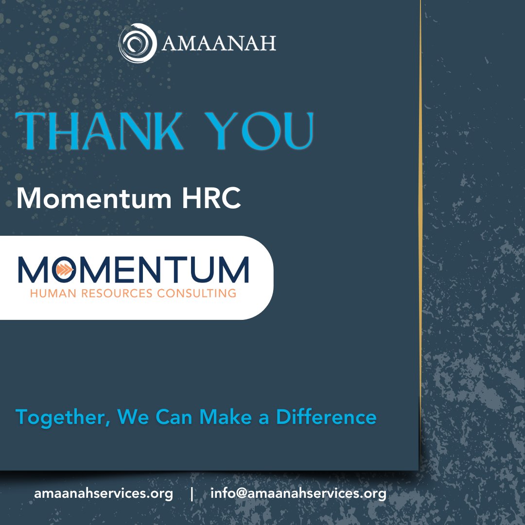 AmaanahServices's tweet image. Thank you, Momentum HRC! 

We are grateful to Momentum HRC for their incredible generosity and support at our Rays of Change . Your contribution is making a real difference in the lives of refugee families.

#RaysOfChange  #Amaanah #RefugeeEmpowerment #MakingADifference