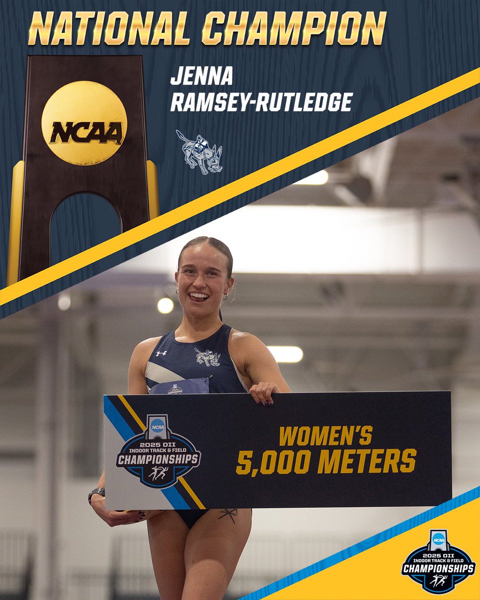 Jenna Ramsey-Rutledge of @minesathletics is your #D2WITF Women’s 5,000 Meters National Champion‼️

#MakeItYours | #NCAAD2