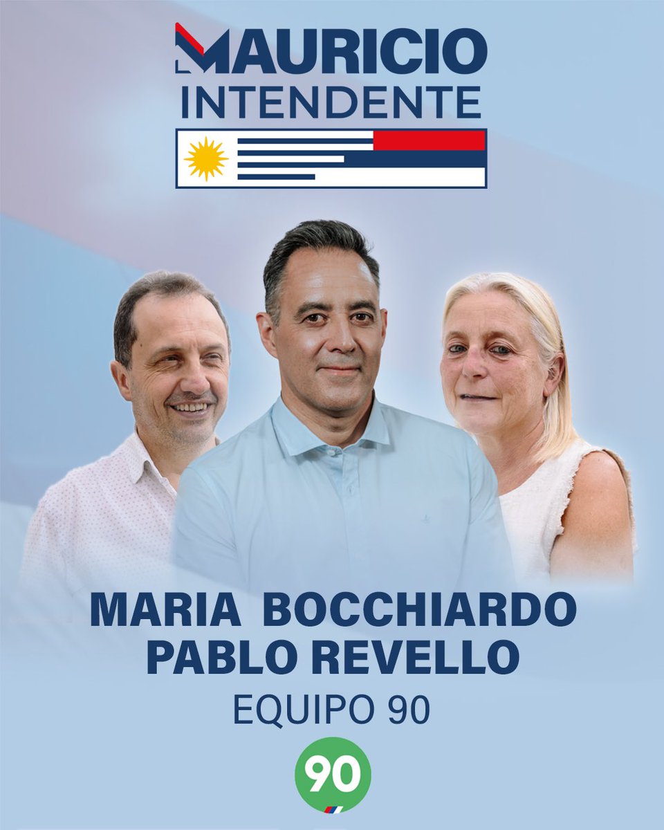 En mayo, vamos la 90 junto a Mauricio Intendente 🗳✊🏻

Por un gobierno cercano, que escuche a los vecinos y transforme la realidad 🔄

Un gobierno frenteamplista es posible. Vota Socialistas junto a Mauricio ☀️🗳🟢

#MauricioIntendente #FrenteAmplio #La90TodaLaVida
