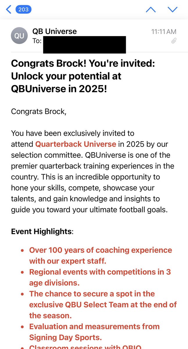 Thanks, <a href="/QBUniverseQBU/">QBUniverse</a>. Looking forward to attending! 💪 🏈