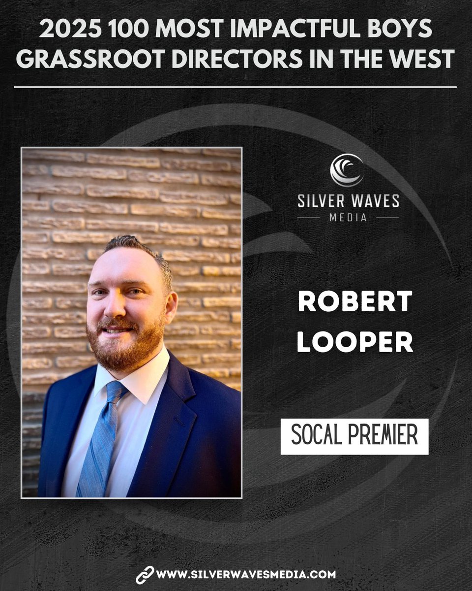 Silver Waves Media (@silverwavemedia) on Twitter photo Congratulations to Robert Looper of <a href="/SoCalPremierLHE/">SoCal Premier (a Puma NXTPro Team)</a> on being selected to the 2025 100 Most Impactful Boys Grassroot Directors in the West list.
<a href="/LoopersHoopers/">Robert Looper</a>
silverwavesmedia.com/2025-100-most-… Congratulations to Robert Looper of <a href="/SoCalPremierLHE/">SoCal Premier (a Puma NXTPro Team)</a> on being selected to the 2025 100 Most Impactful Boys Grassroot Directors in the West list.
<a href="/LoopersHoopers/">Robert Looper</a>
silverwavesmedia.com/2025-100-most-…