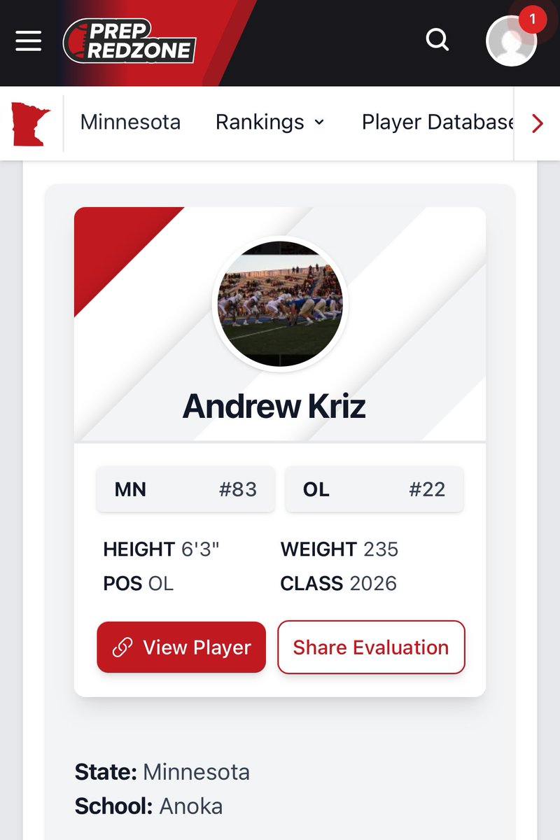 andrew_kri87554's tweet image. Thank you @PrepRedzoneMN for the write up!
@OJW_Scouting @NWahlScouting @RyanBurnsMN @AnokaFootball