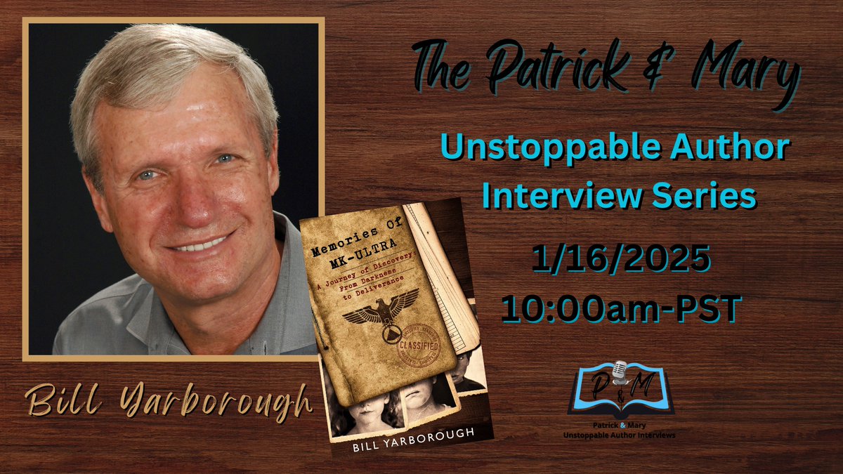 Exciting News! I’m thrilled to share the “Patrick and Mary Unstoppable Authors” podcast where I am interviewed by Patrick Snow. We explore my childhood MK-ULTRA background, the history and far-ranging impacts of MK-ULTRA, and my debut novel, Memories of MK-ULTRA. The novel is