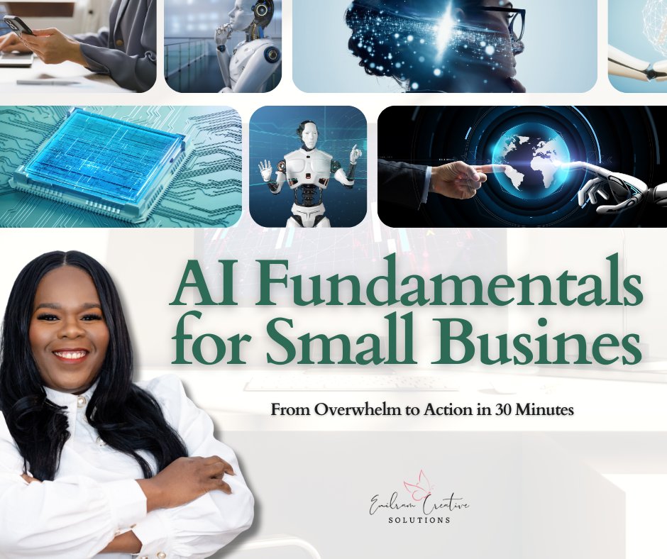 EnilramCreative's tweet image. Excited to announce our upcoming event, AI Fundamentals! Join Coach Marline Paul on March 13, 2025, at 7:30 PM EDT for a one-of-a-kind session tailored for small business owners. Gain practical insights on AI! More info: wix.to/LnBxmhW #AIFundamentals #NewEvent