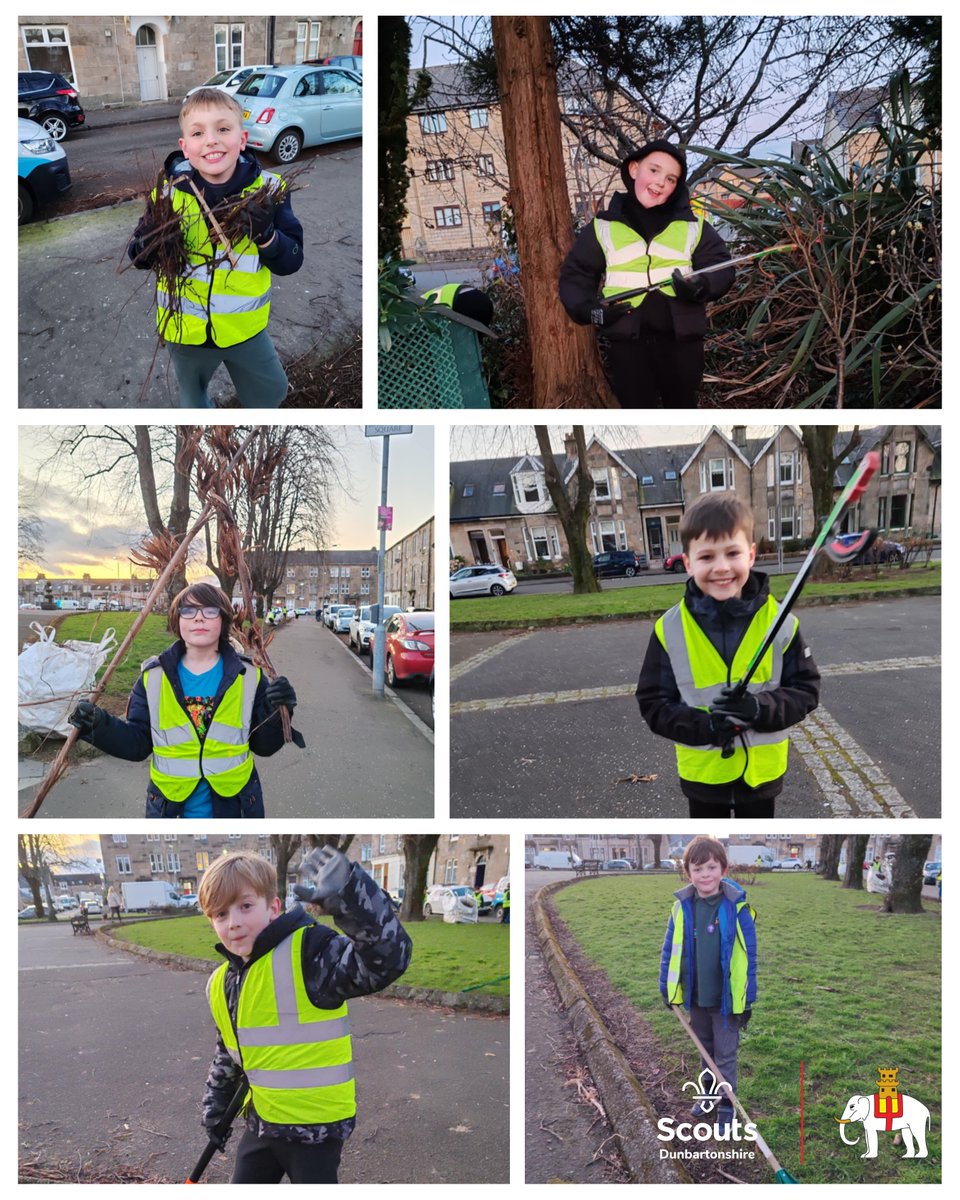 This week 1st Dumbarton Cubs came together &amp; rolled up their sleeves for a community gardening and cleanup at Knoxland! 

A big thank you to all the Cubs &amp; their leaders for their dedication and teamwork.

#DunbartonshireScouts #1stDumbarton #Cubs #Gardening #Clearup #Knoxland
