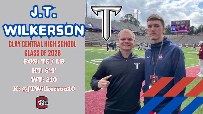 J.T. Wilkerson (@jtwilkerson10) on Twitter photo Had a great visit <a href="/TroyTrojansFB/">Troy Trojans Football 8x⚔️</a>. Big thanks to <a href="/joe_discher/">Joe Discher</a> for setting it up. <a href="/BooneBoonec/">Coach Chris Boone</a> <a href="/CoachRhino68/">Kevin Reihner</a> <a href="/GeradParker1/">Gerad Parker</a> <a href="/Coach_NBurton/">✨𝙽𝚊𝚝𝚑𝚊𝚗 𝙱𝚞𝚛𝚝𝚘𝚗✨</a> <a href="/ClayVols/">ClayVolsRecruiting</a> <a href="/DexPreps/">DexPreps</a> <a href="/CoachDaniels06/">Coach Daniels</a> <a href="/77_cramer/">Evan Cramer</a> <a href="/troy_report/">TroyReport</a> Had a great visit <a href="/TroyTrojansFB/">Troy Trojans Football 8x⚔️</a>. Big thanks to <a href="/joe_discher/">Joe Discher</a> for setting it up. <a href="/BooneBoonec/">Coach Chris Boone</a> <a href="/CoachRhino68/">Kevin Reihner</a> <a href="/GeradParker1/">Gerad Parker</a> <a href="/Coach_NBurton/">✨𝙽𝚊𝚝𝚑𝚊𝚗 𝙱𝚞𝚛𝚝𝚘𝚗✨</a> <a href="/ClayVols/">ClayVolsRecruiting</a> <a href="/DexPreps/">DexPreps</a> <a href="/CoachDaniels06/">Coach Daniels</a> <a href="/77_cramer/">Evan Cramer</a> <a href="/troy_report/">TroyReport</a>