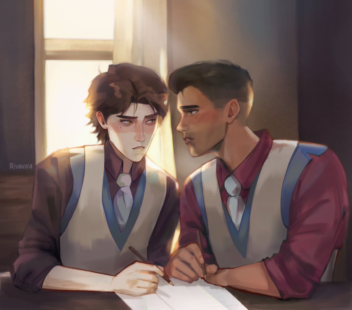 rivanoia's tweet image. their asses are NOT working #jayvik #jaycexviktor