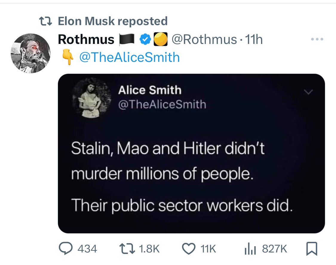 Elon Musk reposted a tweet that equated public service workers with genocidal murderers. Our nurses, educators, firefighters and sanitation workers make our communities strong. Elon has no idea what working people go through.

Read our full statement: m.afsc.me/1kk