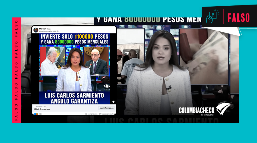 #NoComaCuento Circula un falso video de Noticias Caracol que usa voces manipuladas con IA para promocionar una supuesta inversión respaldada por Luis Carlos Sarmiento y el gerente del Banco de la República.

🔗 acortar.link/dD22Ti