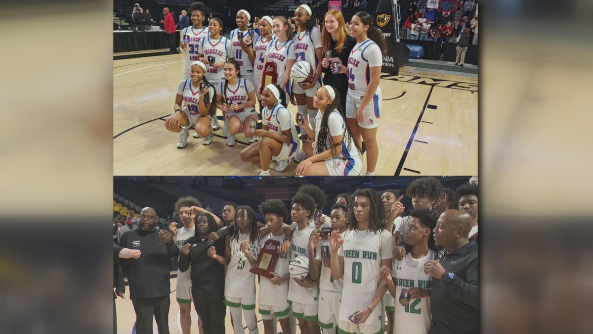 Brian Smith 13News Now (@13briansmith) on Twitter photo .#ICYMI: Princess Anne girls dominate to 15th state title while Green Run boys win at the buzzer for a championship. <a href="/13NewsNow/">13News Now</a> <a href="/PACavsWBB/">Princess Anne Girls Basketball</a> <a href="/RunStallions/">Green Run Stallions Boys Basketball</a> ๐๐๐๐๐๐
13newsnow.com/article/sportsโฆ .#ICYMI: Princess Anne girls dominate to 15th state title while Green Run boys win at the buzzer for a championship. <a href="/13NewsNow/">13News Now</a> <a href="/PACavsWBB/">Princess Anne Girls Basketball</a> <a href="/RunStallions/">Green Run Stallions Boys Basketball</a> ๐๐๐๐๐๐
13newsnow.com/article/sportsโฆ