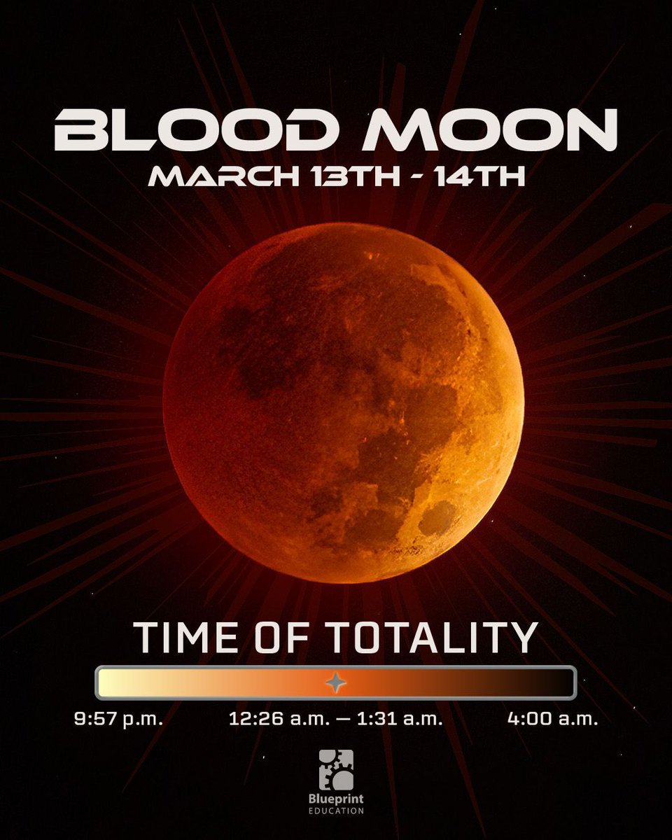 Did you hear about the Blood Moon tonight? The best time to view will be early in the morning of Friday.

#blueprinted #bpedaz #blueprintnonprofit