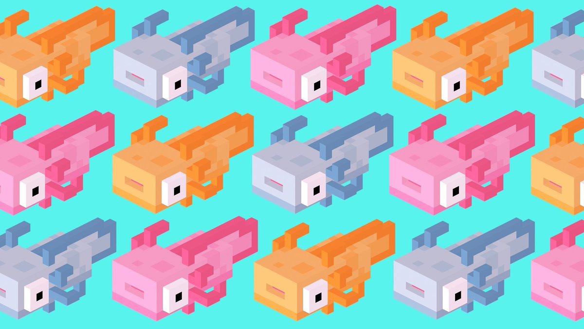 Time to take it to the Maxolotl! New Ice Blue and Yellow Axolotls are available in the Prize Machine and the Store! Pink Axolotl is also making a comeback and can be claimed for free in the Collection tab. 

And if you think you already have enough Axolotls... you’d be incorrect.